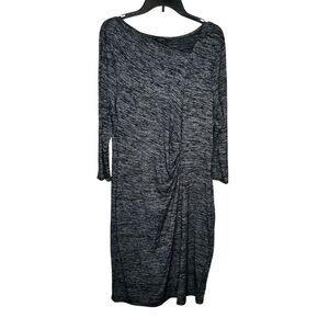 Talbots Women's Dress‎ Faux Wrap 3/4 Sleeve Knee Length Rayon Sweater Black XL